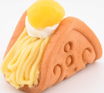 ワッフル モンブラン