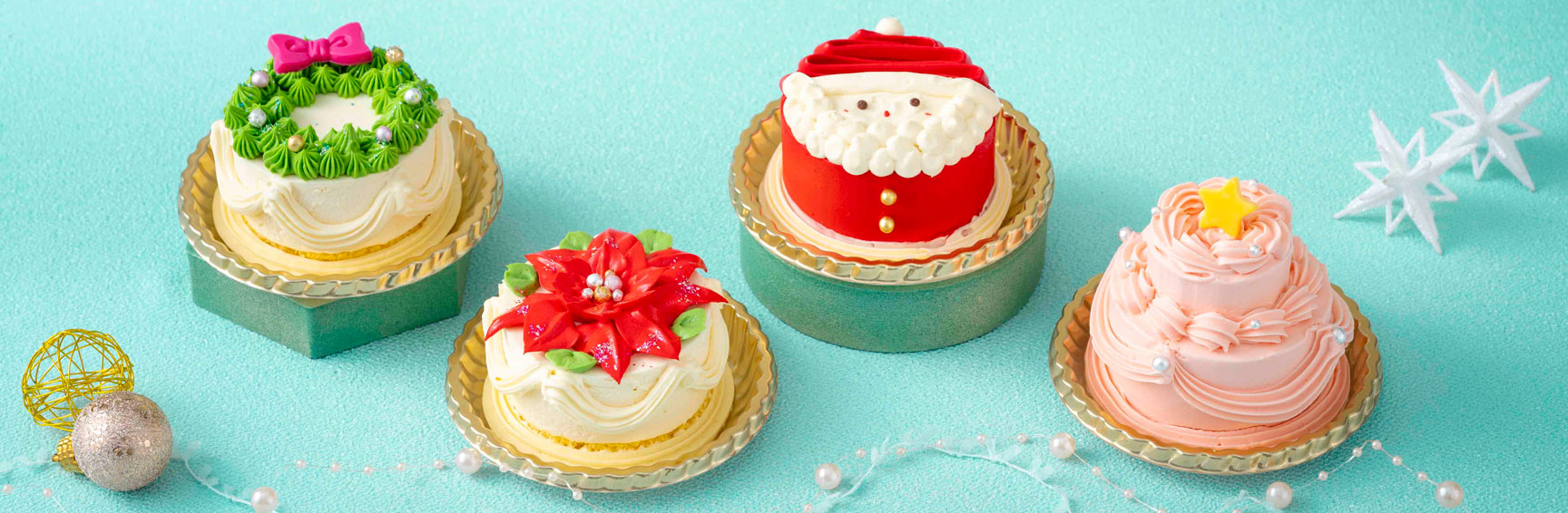 原宿スイーツのクリスマスプチガトー4種